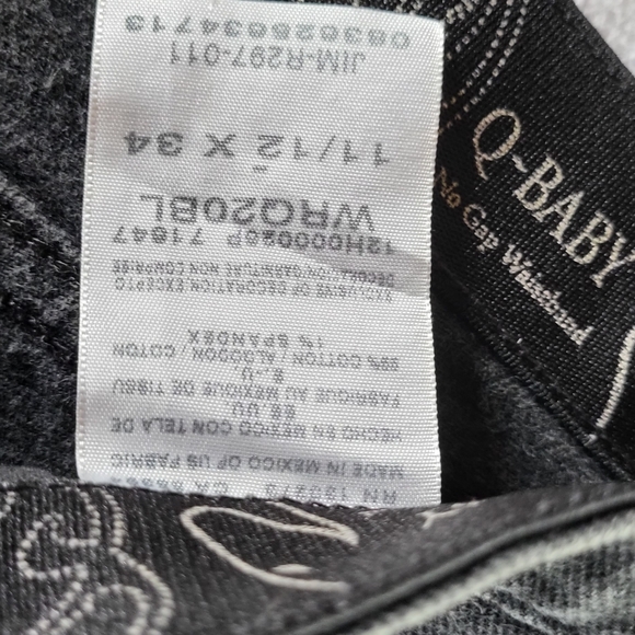 Wrangler Q Baby black Western jeans size 11/12- 34 - Picture 8 of 9